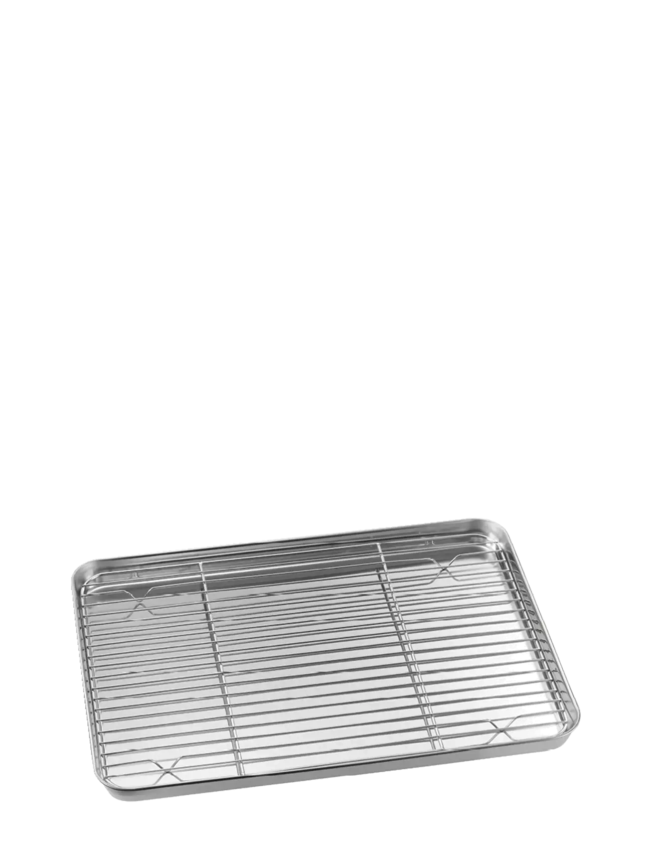 Dorre Gili Gastrobleck med galler 40,5 x 28,3 cm - Grilltillbehör - SILVER / silver