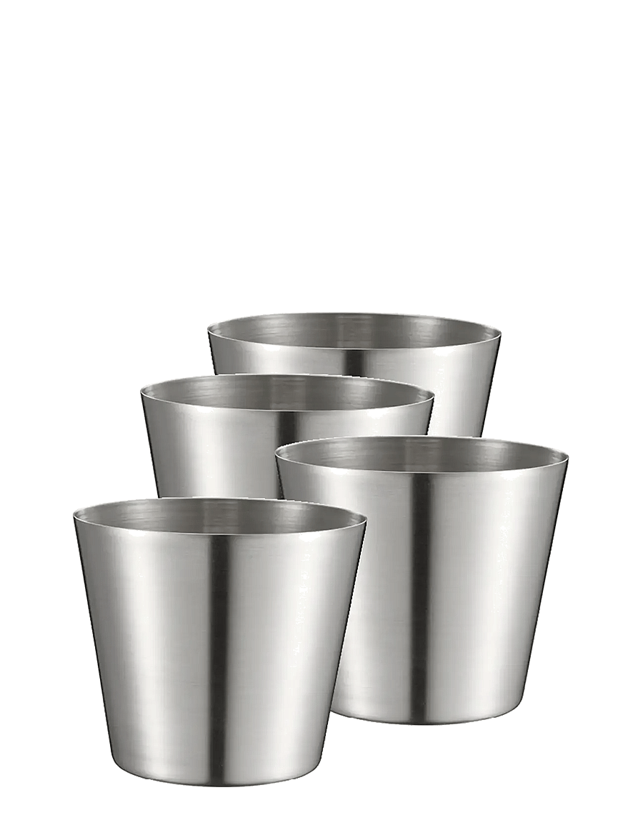 Dorre - Peg Pommeskopp 4-pack - serveerimisnõud - silver - 1