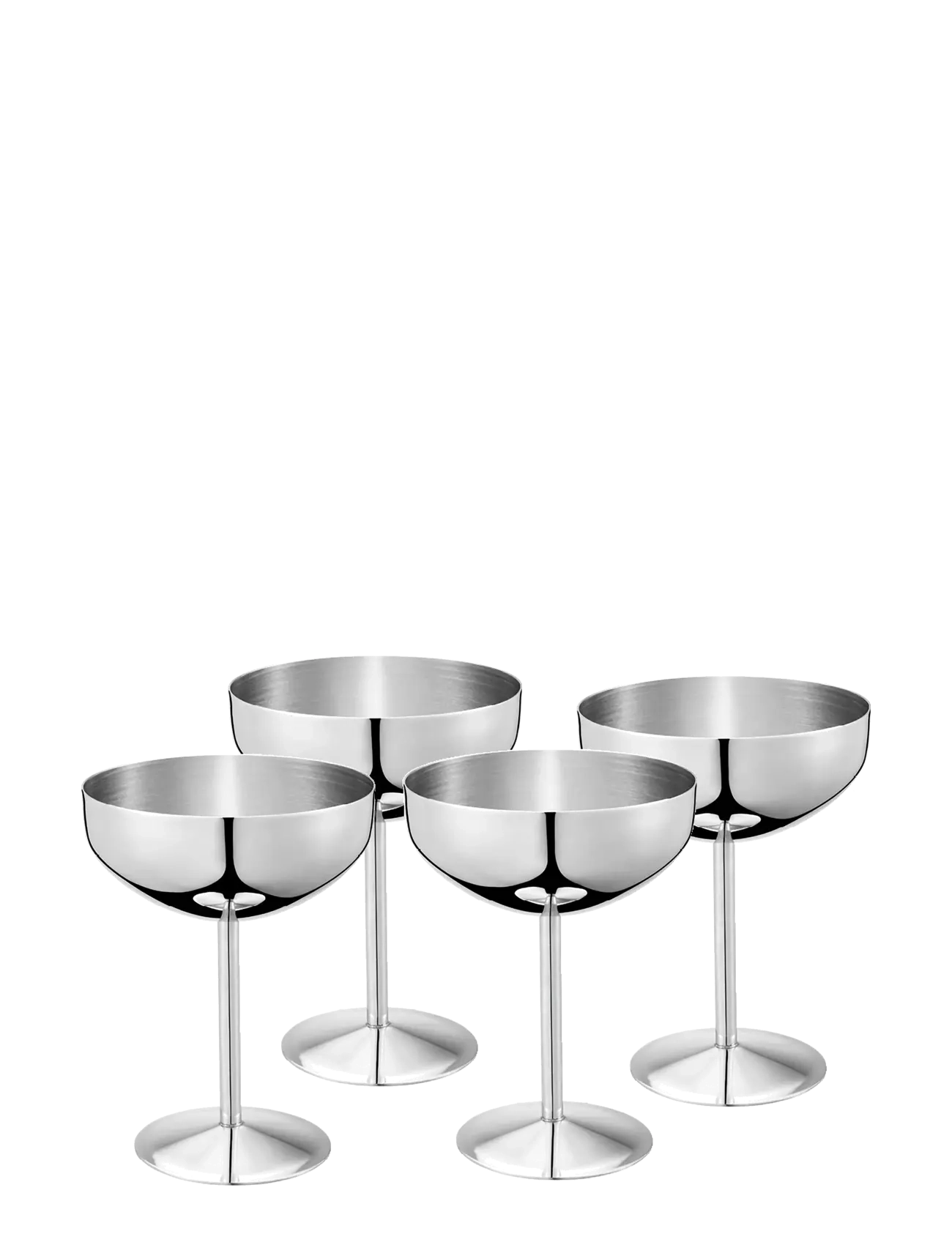 Dorre Dyane dessertskål / glassbeger, 4-pakning - Borddekning - SILVER / silver
