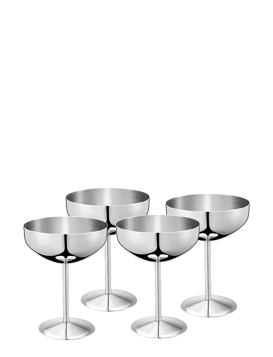 Dorre - Dyane Dessertskål / Glassbägare 4-pack - serveerimisnõud - silver - 1