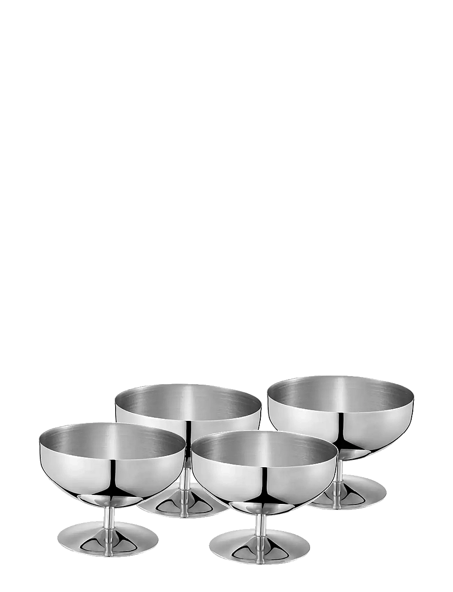 Dorre - Daysi Dessertskål / Glassbägare 4-pack - serveerimisnõud - silver - 1