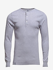 Dovre - Dovre T-shirt Long sleeves - laisvalaikio marškinėliai - grey melan - 2
