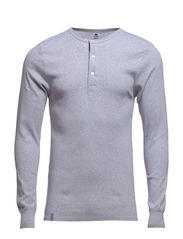 Dovre - Dovre T-shirt Long sleeves - laisvalaikio marškinėliai - grey melan - 0