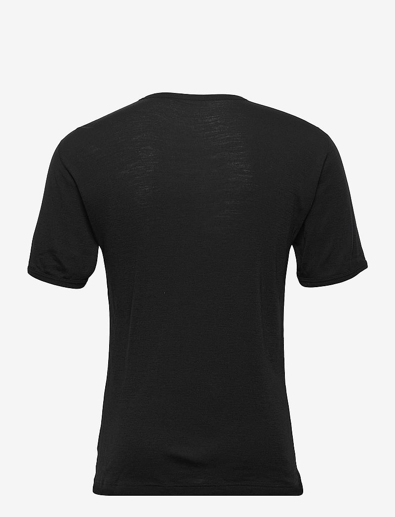 Dovre - DOVRE wool t-shirt - short-sleeved t-shirts - sort - 1