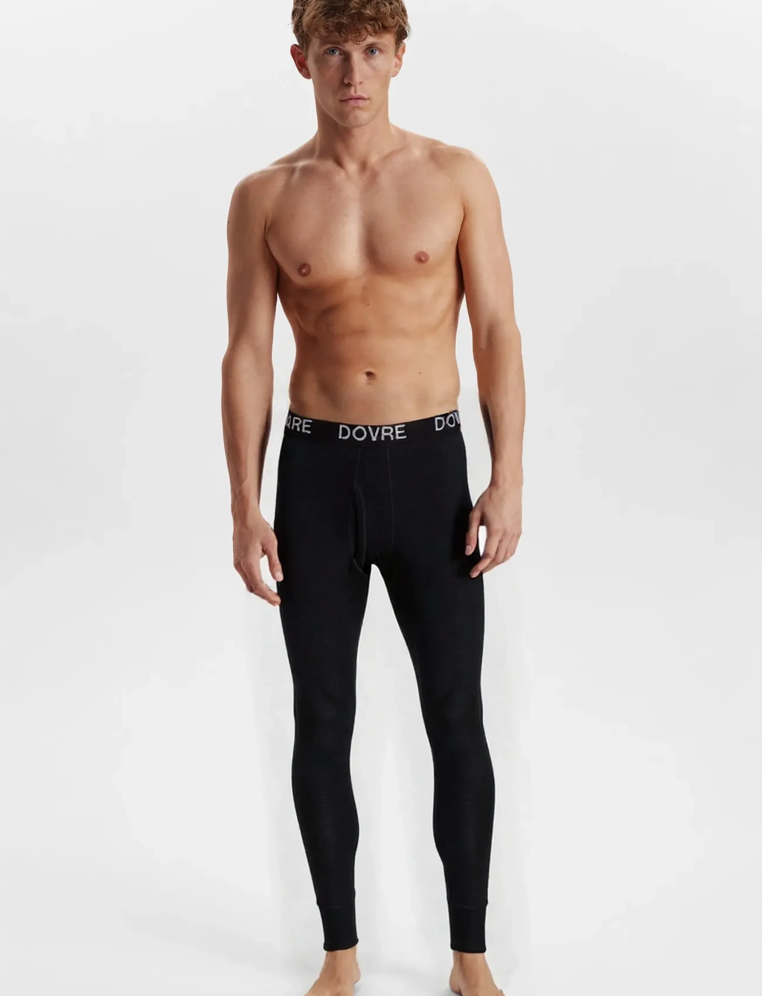 Dovre DOVRE wool long johns - Nordic Style - SORT / black