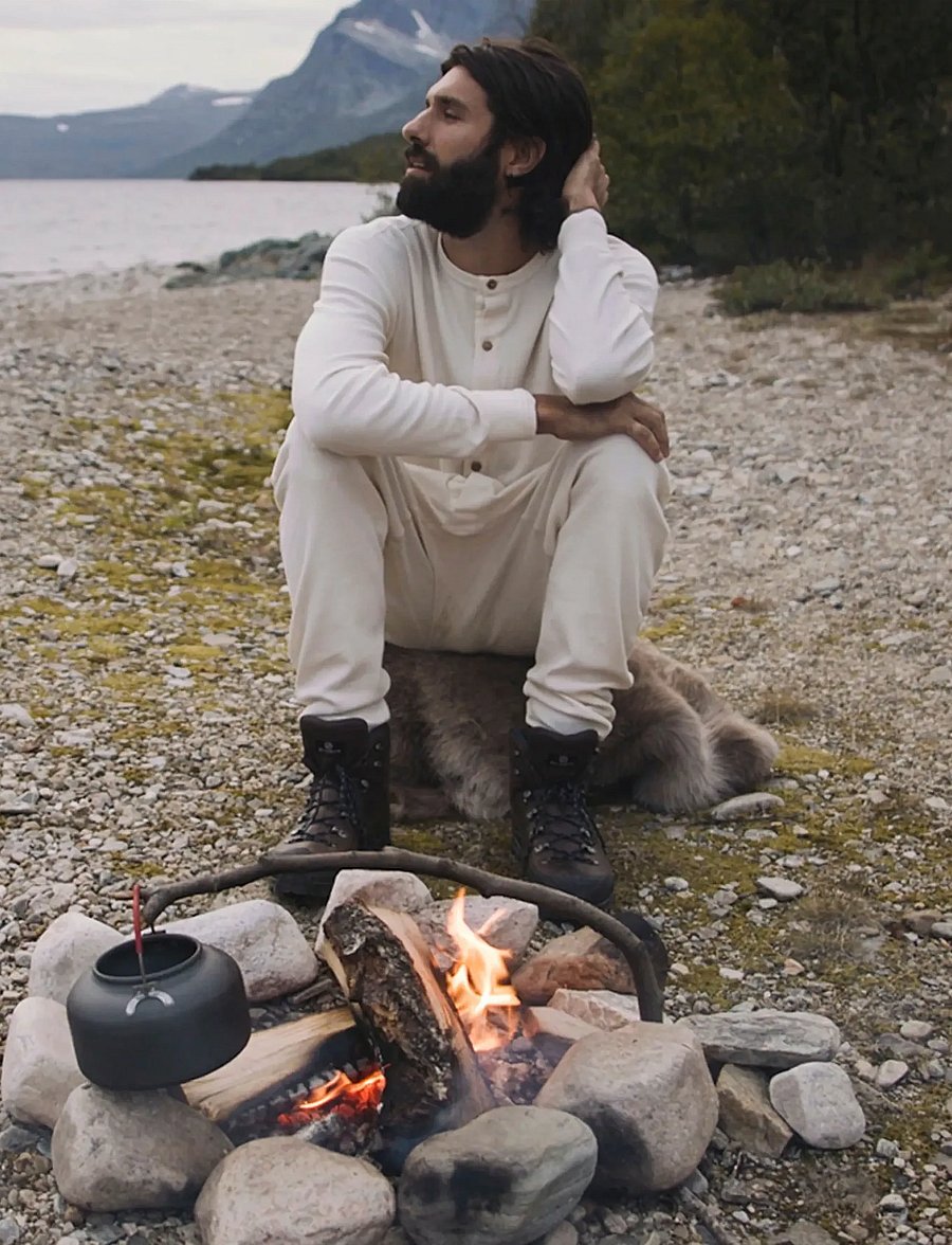 Dovre - Heldress øko serie - nattøj sæt - offwhite - 0