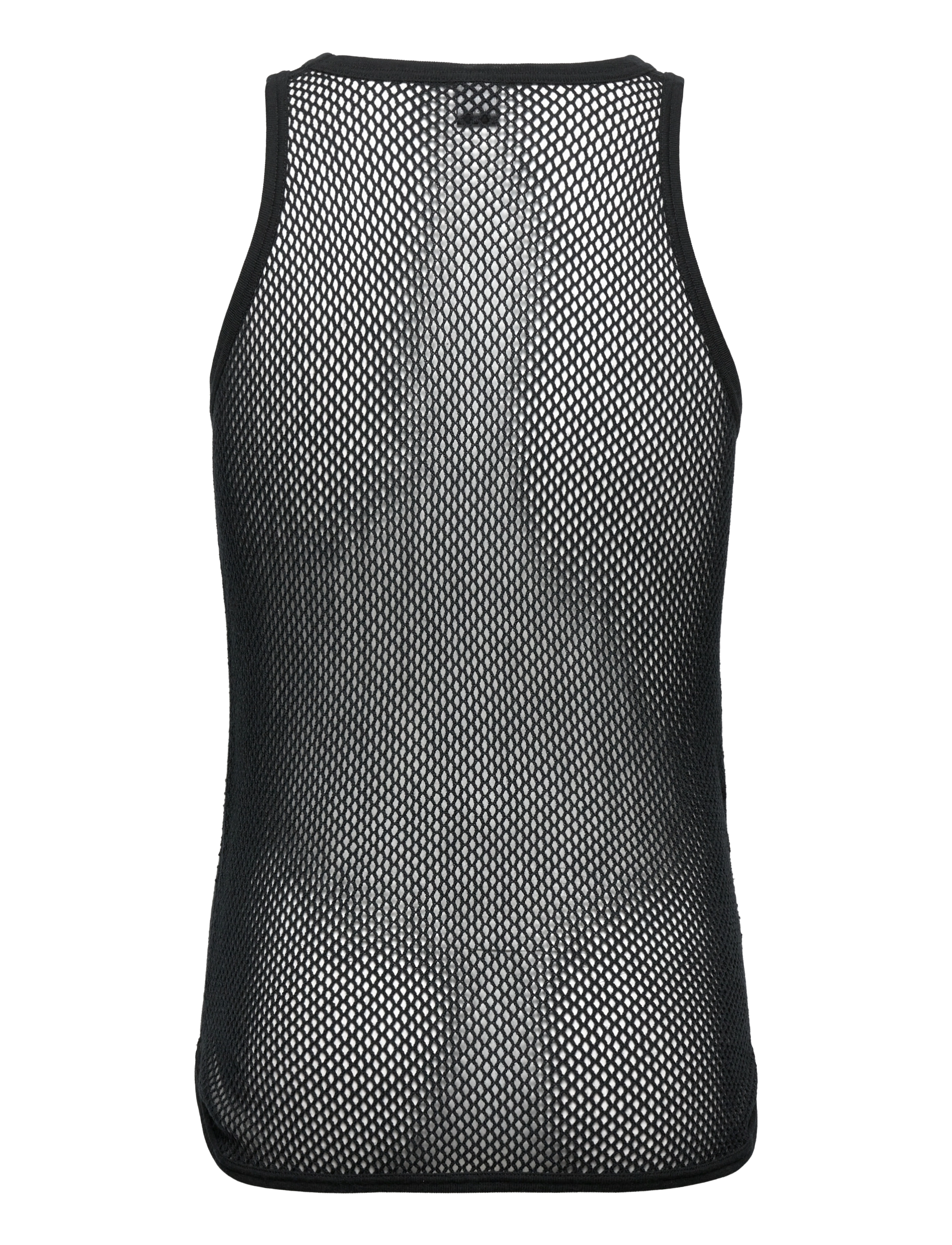 Dovre - DOVRE wool mesh tank top - pyjamasöverdelar - black - 2