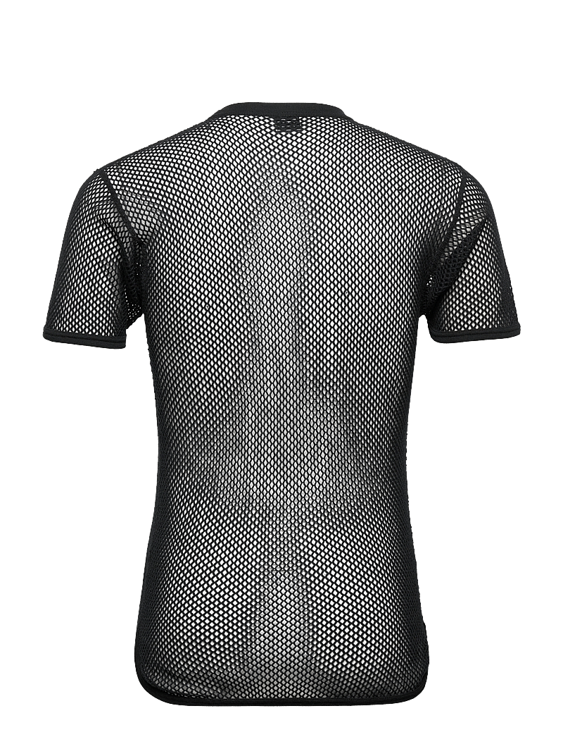 Dovre - DOVRE wool mesh t-shirt - pyjamaoberteil - black - 1