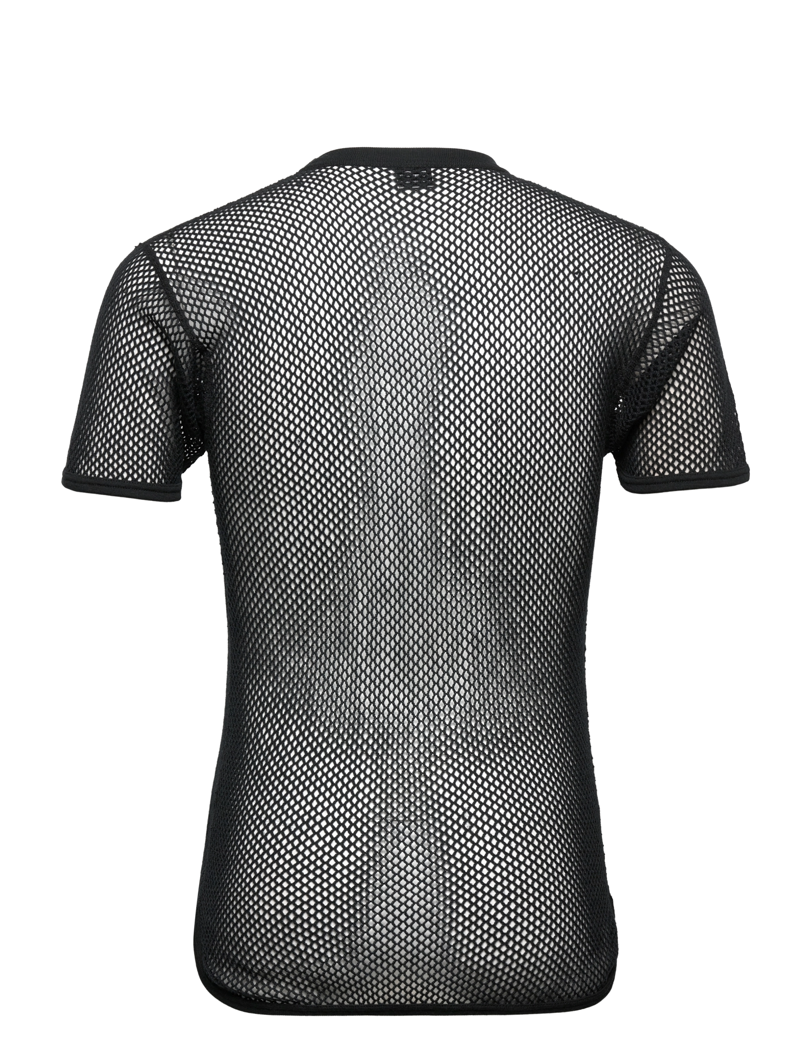 Dovre - DOVRE wool mesh t-shirt - pyjamaoberteil - black - 1