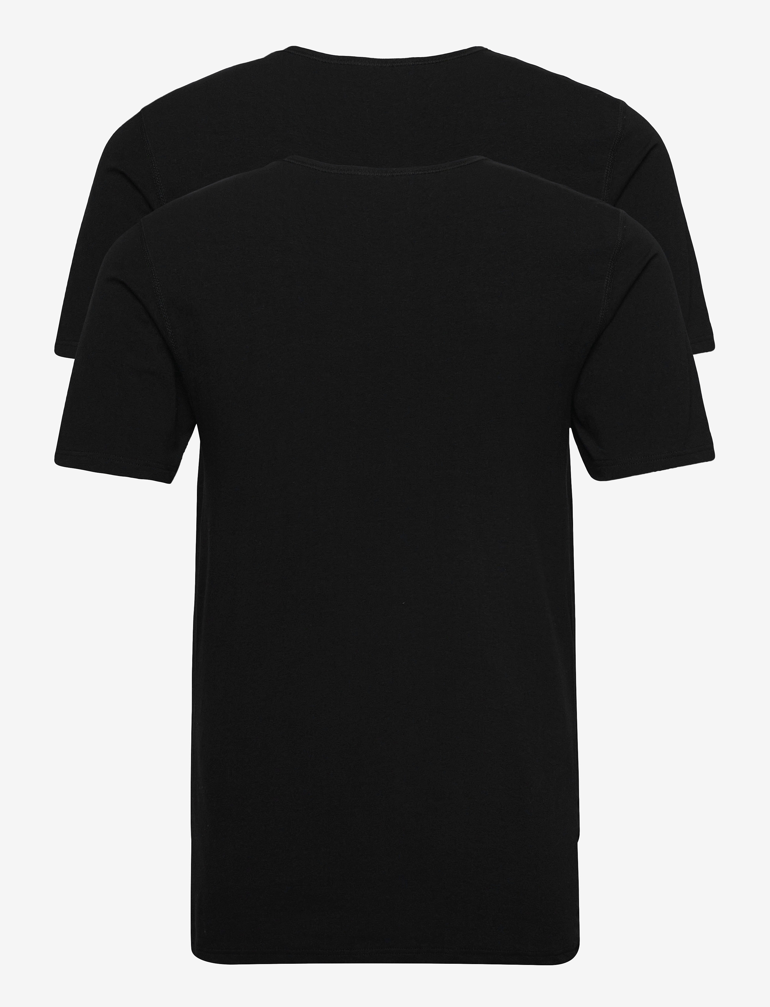 Dovre - Dovre t-shirt 2-pack GOTS - t-shirts im multipack - black - 1