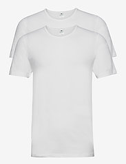 Dovre - Dovre t-shirt 2-pack GOTS - basic t-shirts - vit - 0