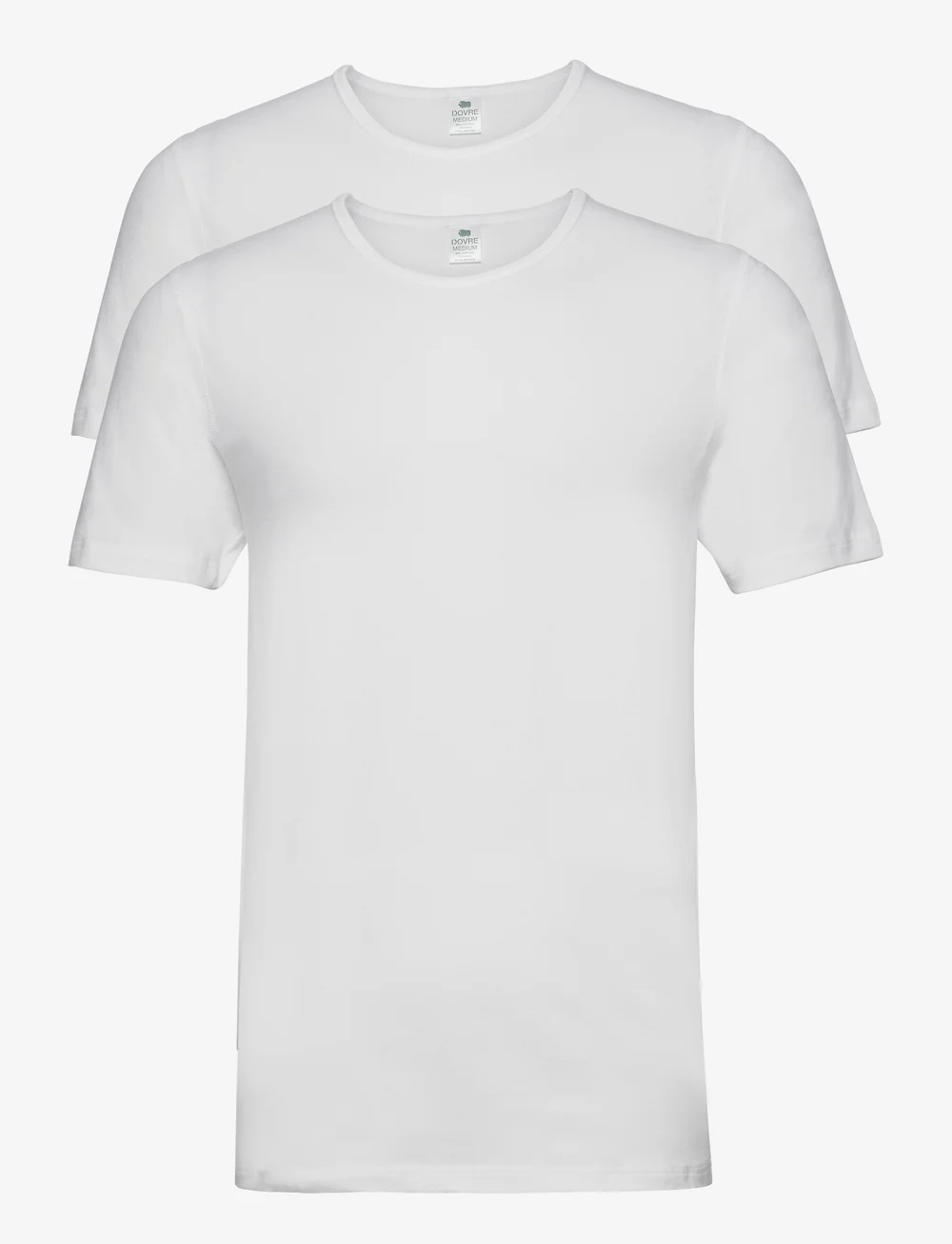 Dovre - Dovre t-shirt 2-pack GOTS - t-shirts im multipack - white - 1