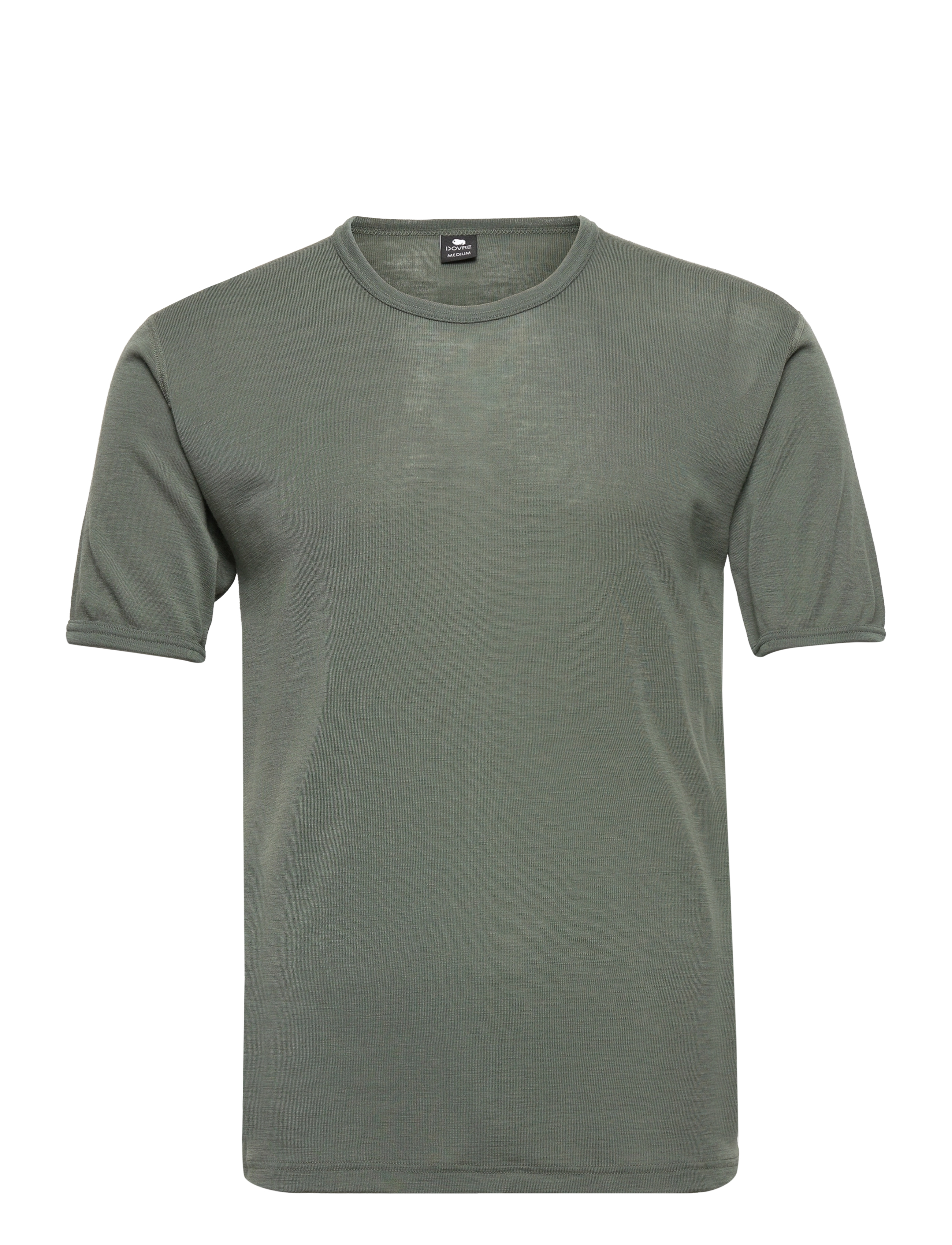 DOVRE Dovre Wolle T-Shirt Grün - L - Herren