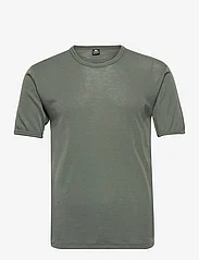 Dovre - DOVRE wool t-shirt - kortärmade t-shirts - grön - 0