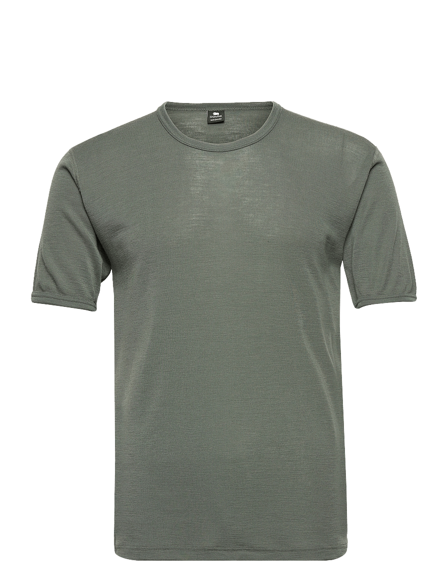 Dovre - DOVRE wool t-shirt - short-sleeved t-shirts - grön - 1