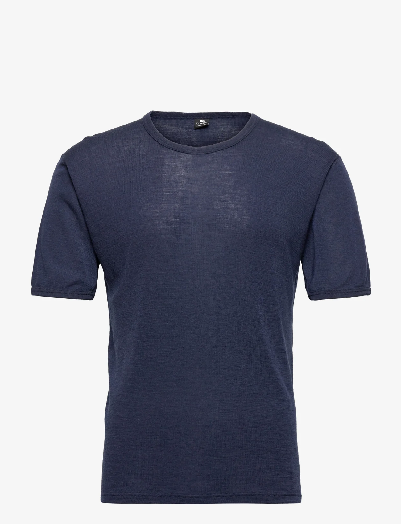 Dovre - DOVRE wool t-shirt - nordic style - navy - 0