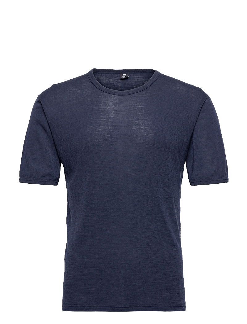 Dovre - DOVRE wool t-shirt - kurzärmelig - navy - 0
