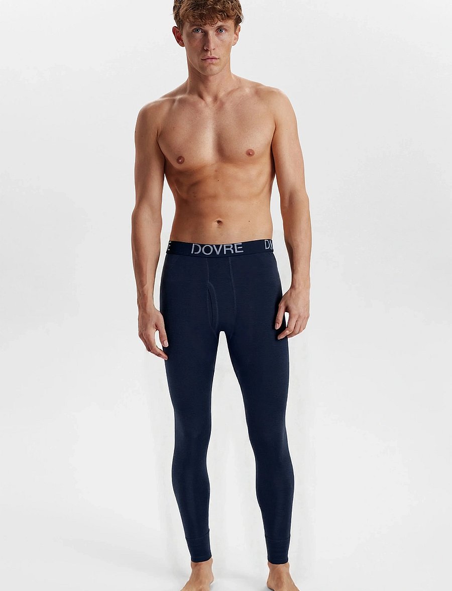 Dovre - DOVRE wool long johns - pyjamabroeken - navy - 0