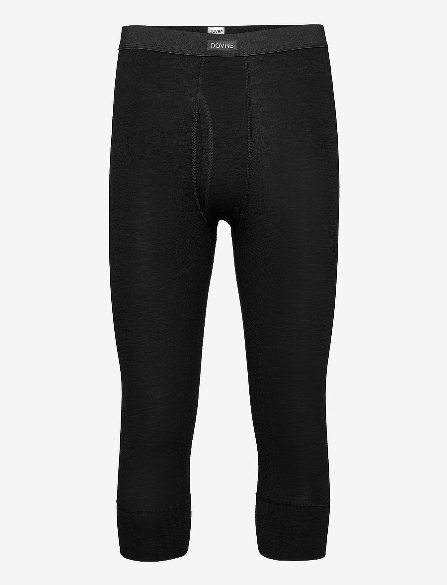 Dovre - Benklæde m/ 3/4 ben og gylp - base layer bottoms - svart - 0