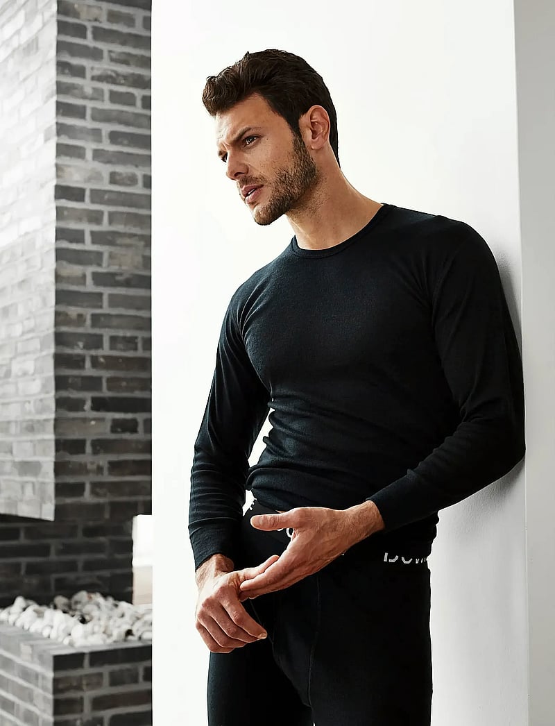 Dovre - DOVRE wool long sleeved t-shir - pidžaama topid - grön - 0