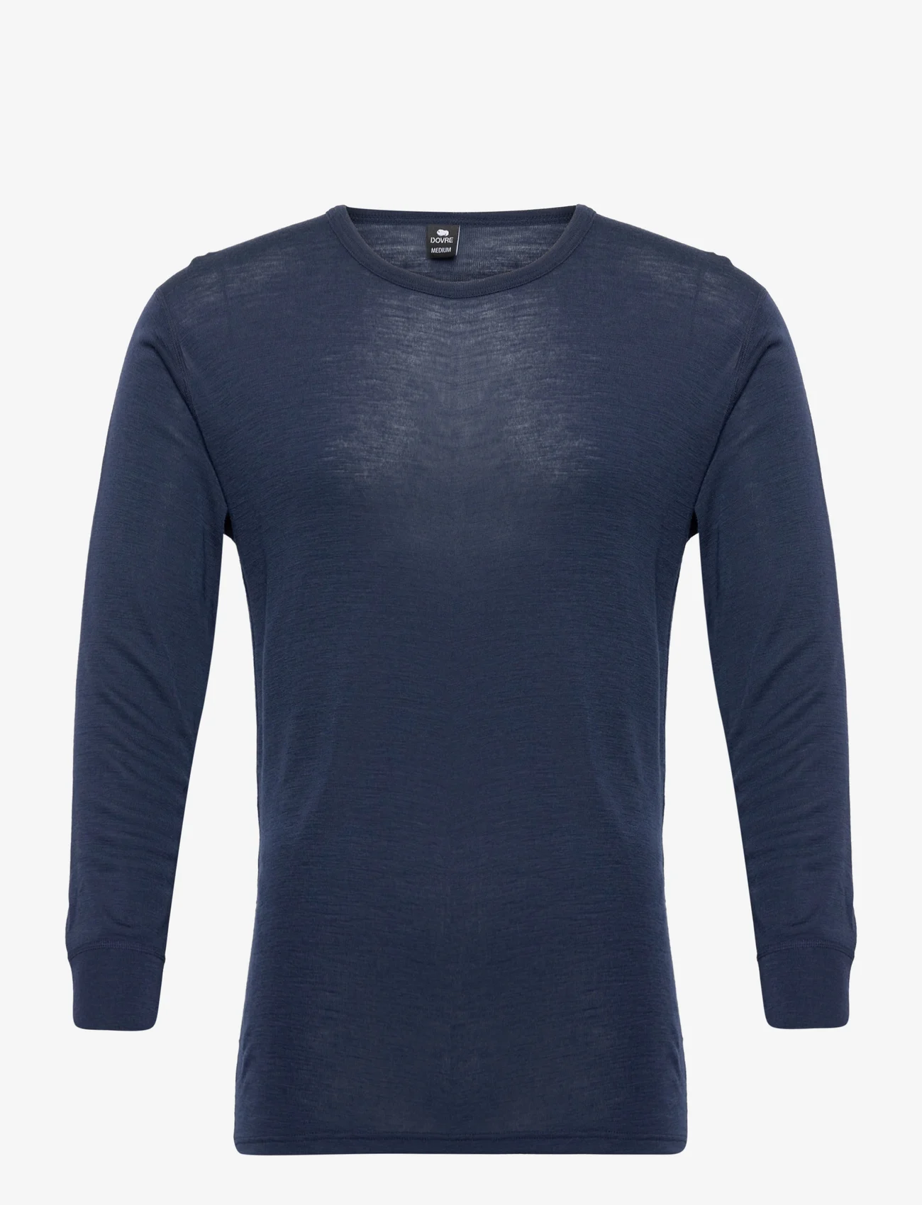 Dovre - DOVRE wool long sleeved t-shir - pidžamas tops - navy - 0