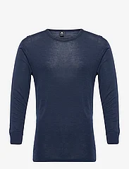 Dovre - DOVRE wool long sleeved t-shir - pižamų marškinėliai - navy - 0