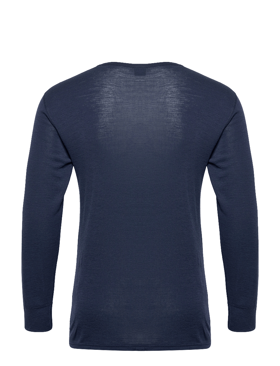 Dovre - DOVRE wool long sleeved t-shir - pyjamaoberteil - navy - 1