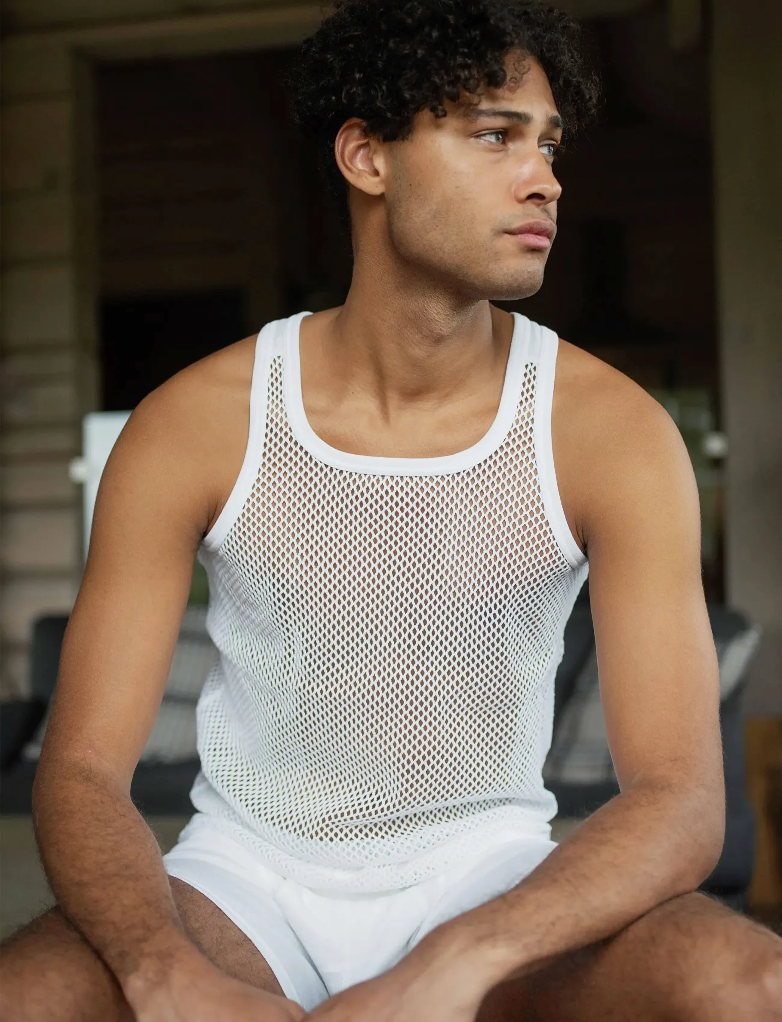 Dovre Sportstrøje Helse Økolog, XL, Night & Loungewear, Weiß - Pyjama Oberteile, Männerswear