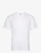 Dovre T-shirts V-neck organic - WHITE