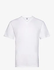 Dovre - Dovre T-shirts V-neck organic - lägsta priserna - white - 0