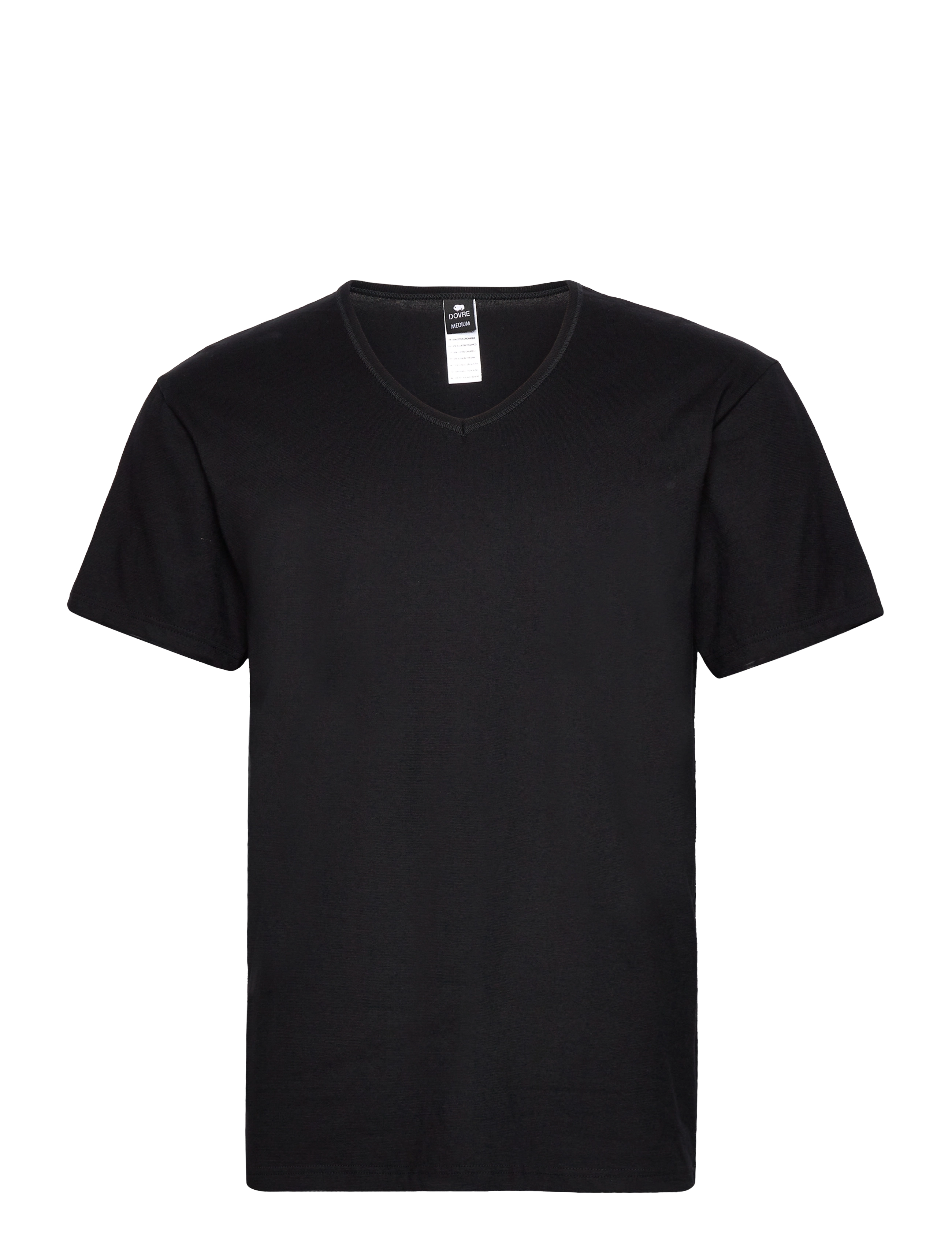 Dovre Dovre T-shirts V-neck organic - Kleidung - BLACK / black