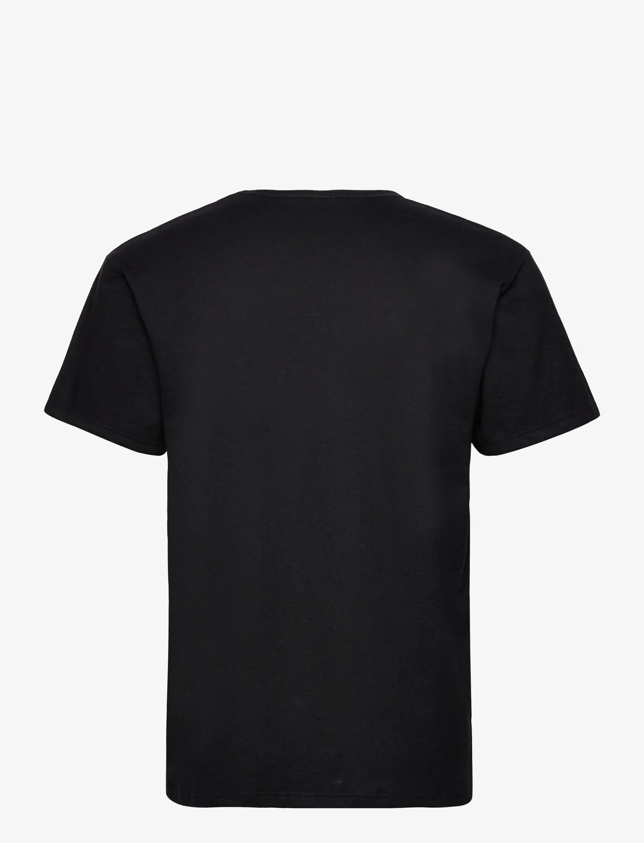 Dovre - Dovre T-shirts V-neck organic - laveste priser - black - 1
