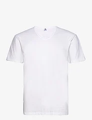 Dovre - Dovre T-shirts V-neck organic - de laveste prisene - white - 0