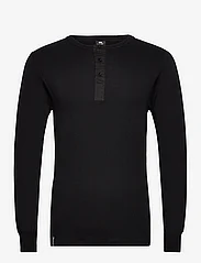 Dovre - Dovre T-Shirt 1/1 ærme/stolpe - nordic style - black - 0