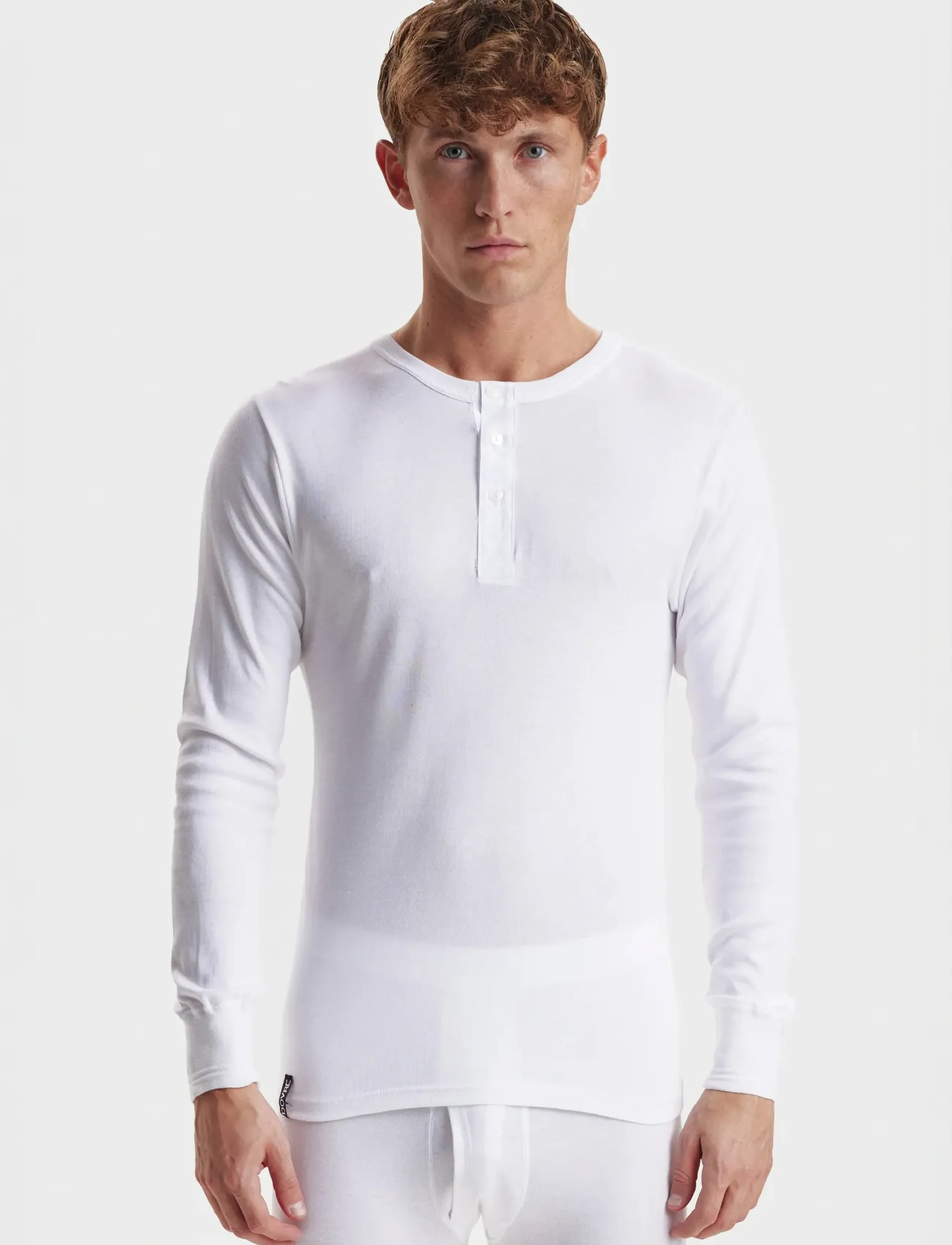 Dovre T-Shirt 1/1 Ærme/Stolpe, S, Night & Loungewear, Weiß - Pyjama Oberteile, Männerswear
