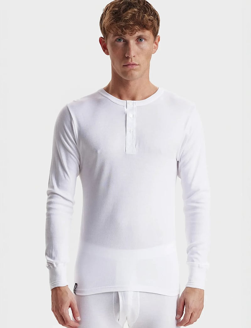 Dovre - Dovre T-Shirt 1/1 ærme/stolpe - pyjamaoberteil - white - 0