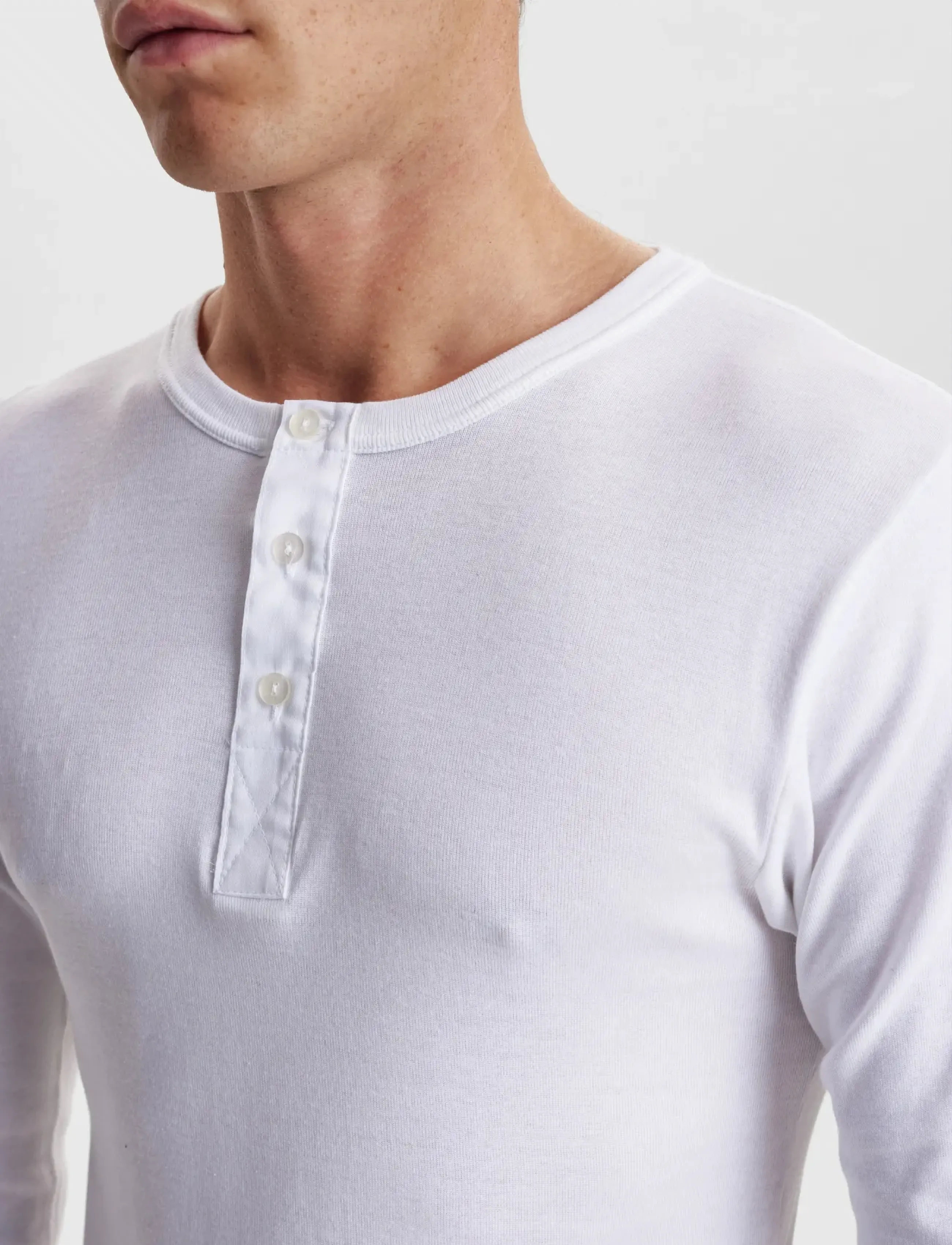 Dovre - Dovre T-Shirt 1/1 ærme/stolpe - pyjamaoberteile - white - 4