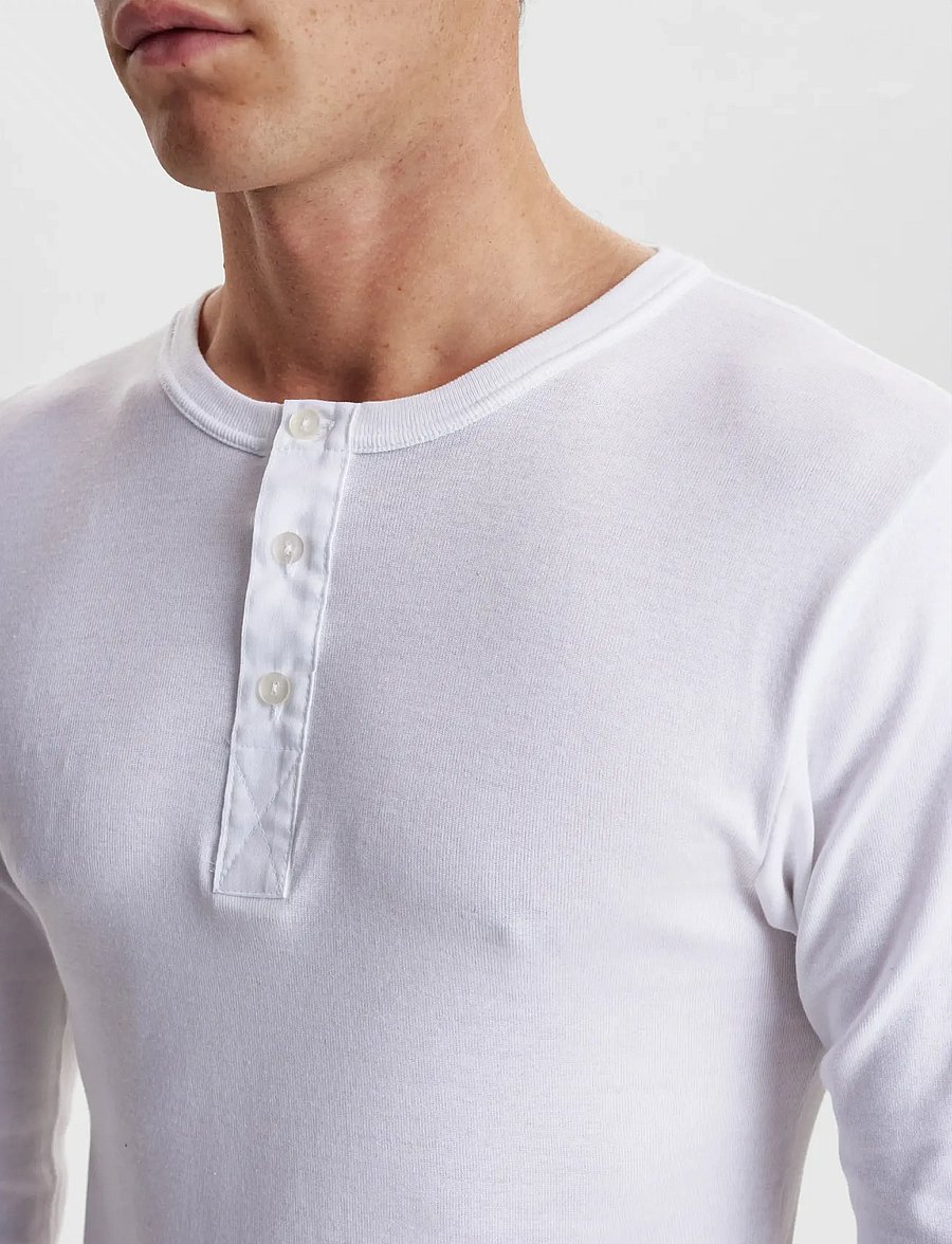 Dovre - Dovre T-Shirt 1/1 ærme/stolpe - pyjamaoberteile - white - 4