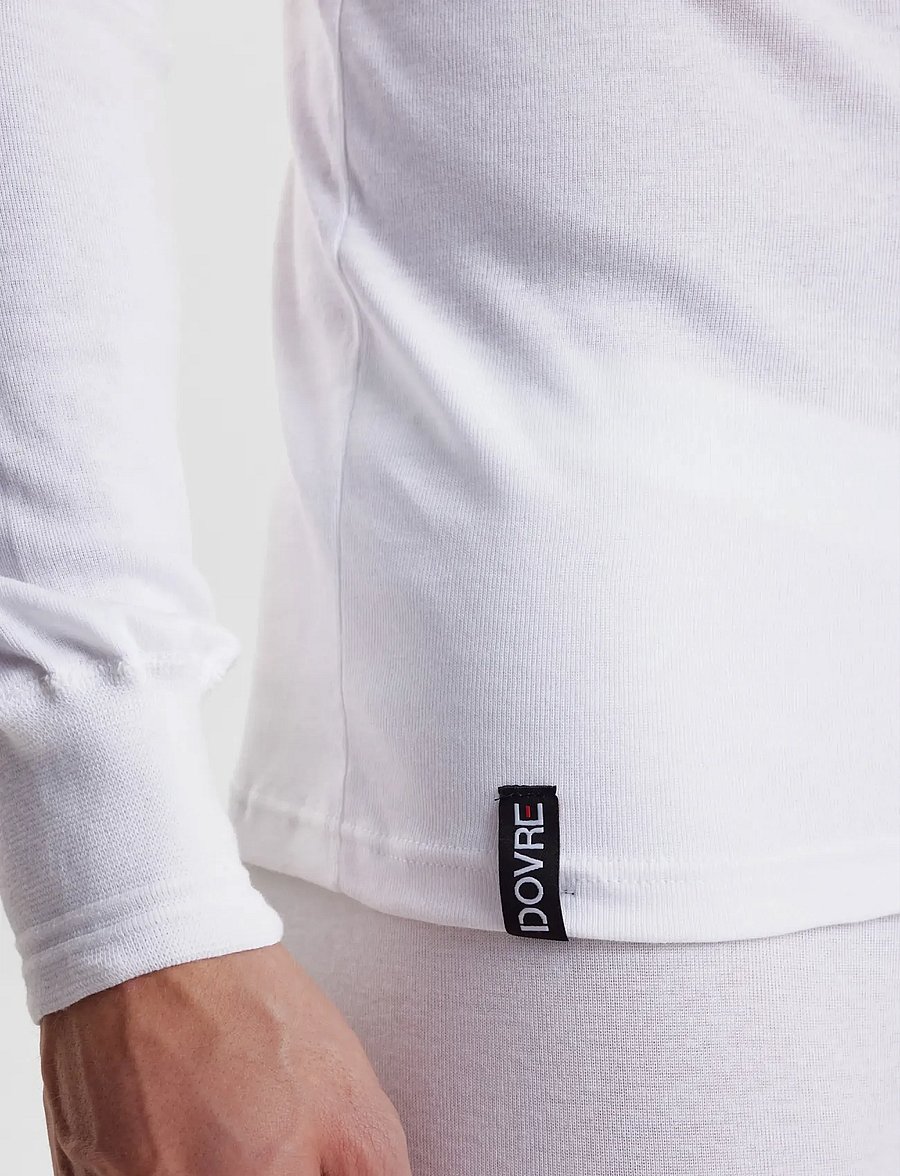 Dovre - Dovre T-Shirt 1/1 ærme/stolpe - pyjamaoberteile - white - 5