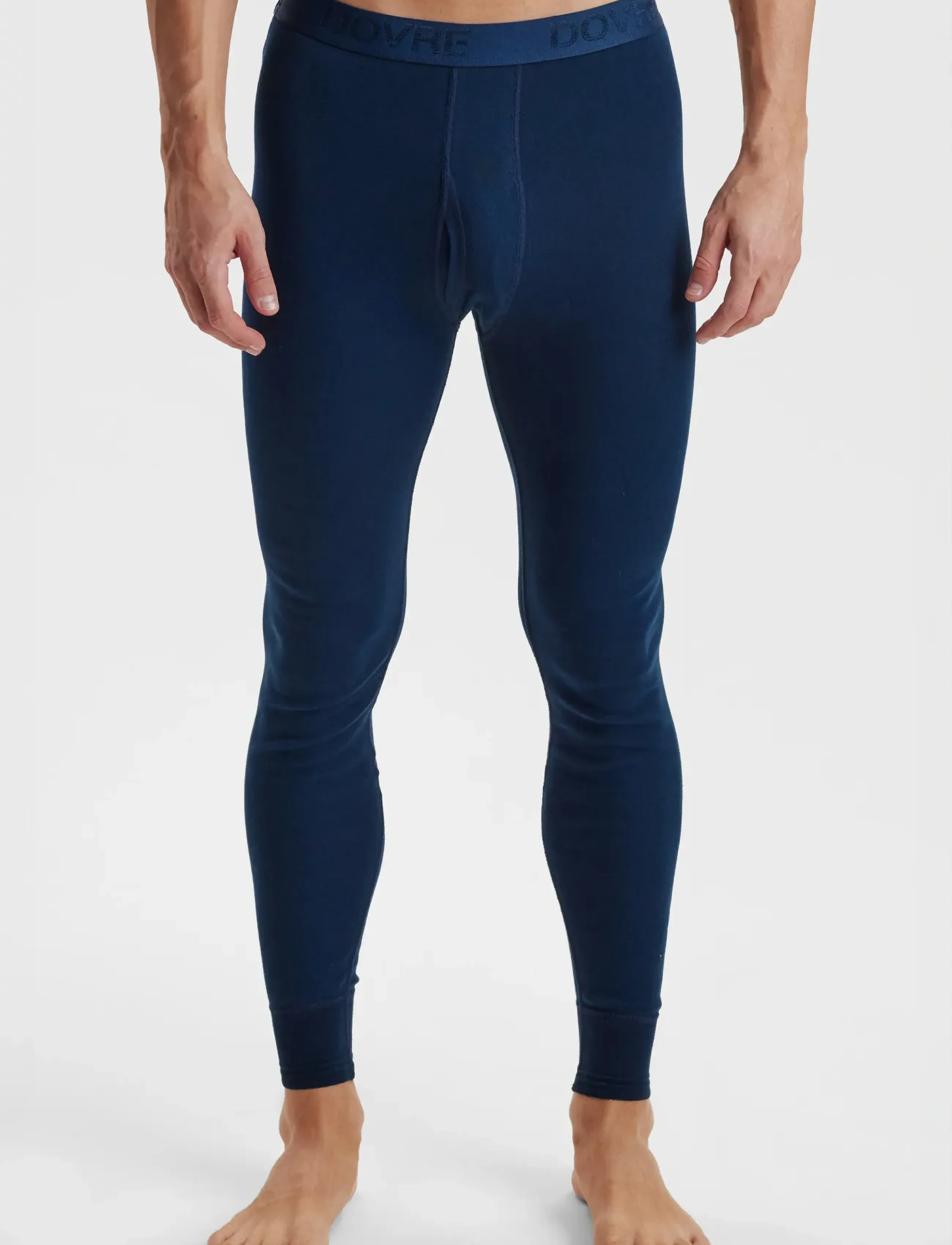 Dovre Dovre Benklæde M/L.ben & Gylp, S, Navy, Underdele > Underdele Til Basislag, Herre