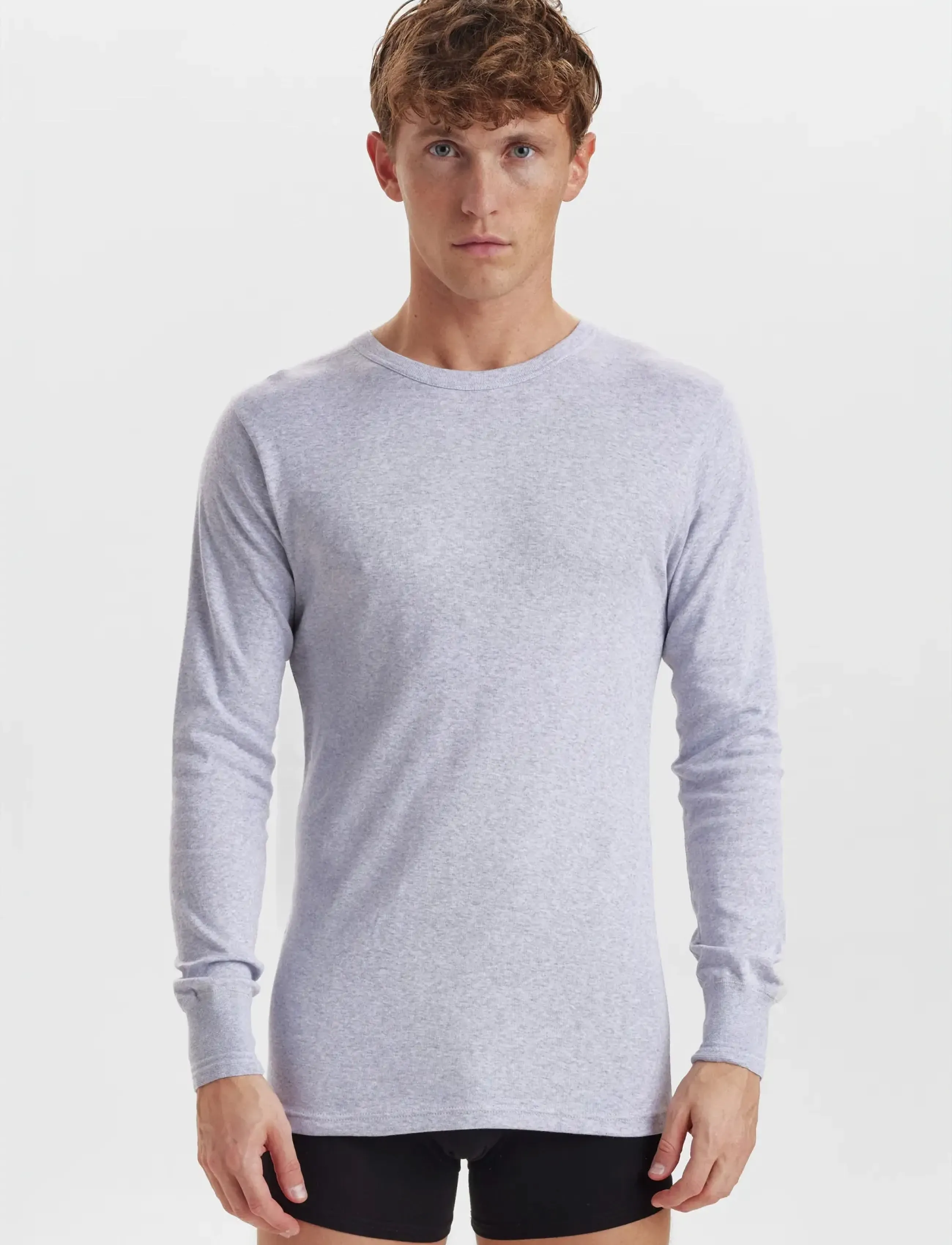 Dovre T-Shirts 1/1 Ærme Organi, M, Night & Loungewear, Grau - Pyjama Oberteile, Männerswear