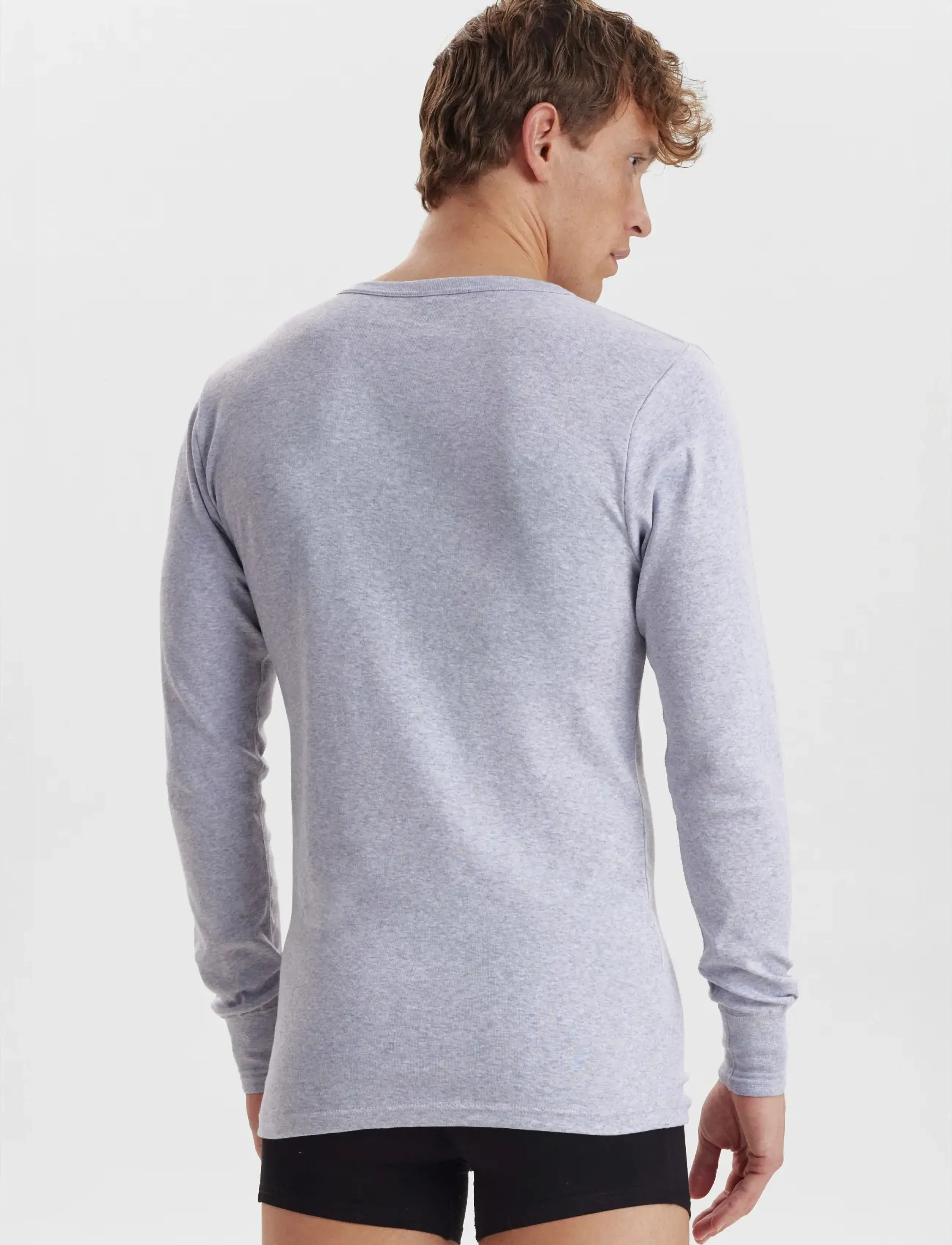 Dovre - Dovre T-shirts 1/1 ærme organi - hauts de pyjama - grey melan - 3