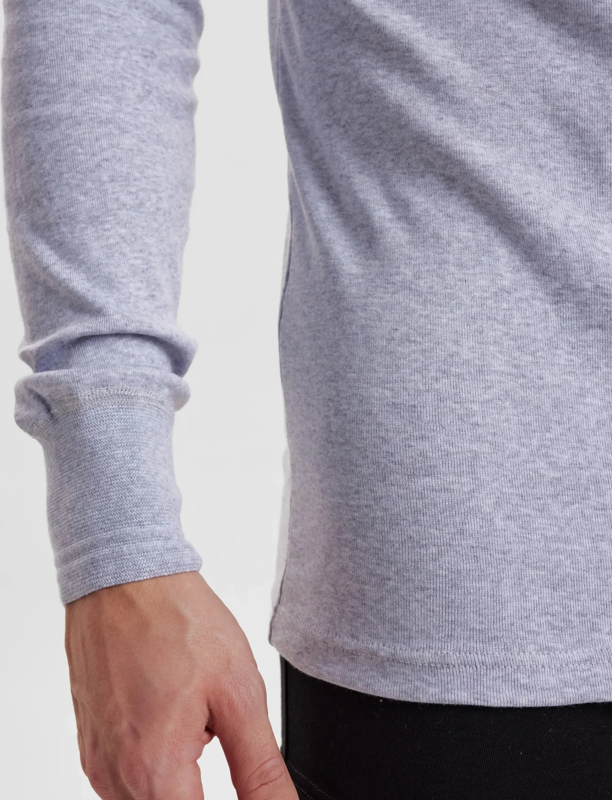 Dovre - Dovre T-shirts 1/1 ærme organi - hauts de pyjama - grey melan - 5