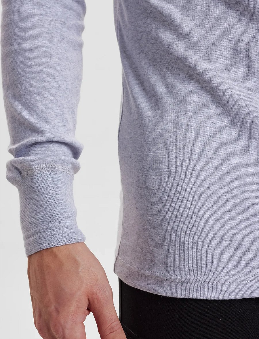 Dovre - Dovre T-shirts 1/1 ærme organi - hauts de pyjama - grey melan - 5