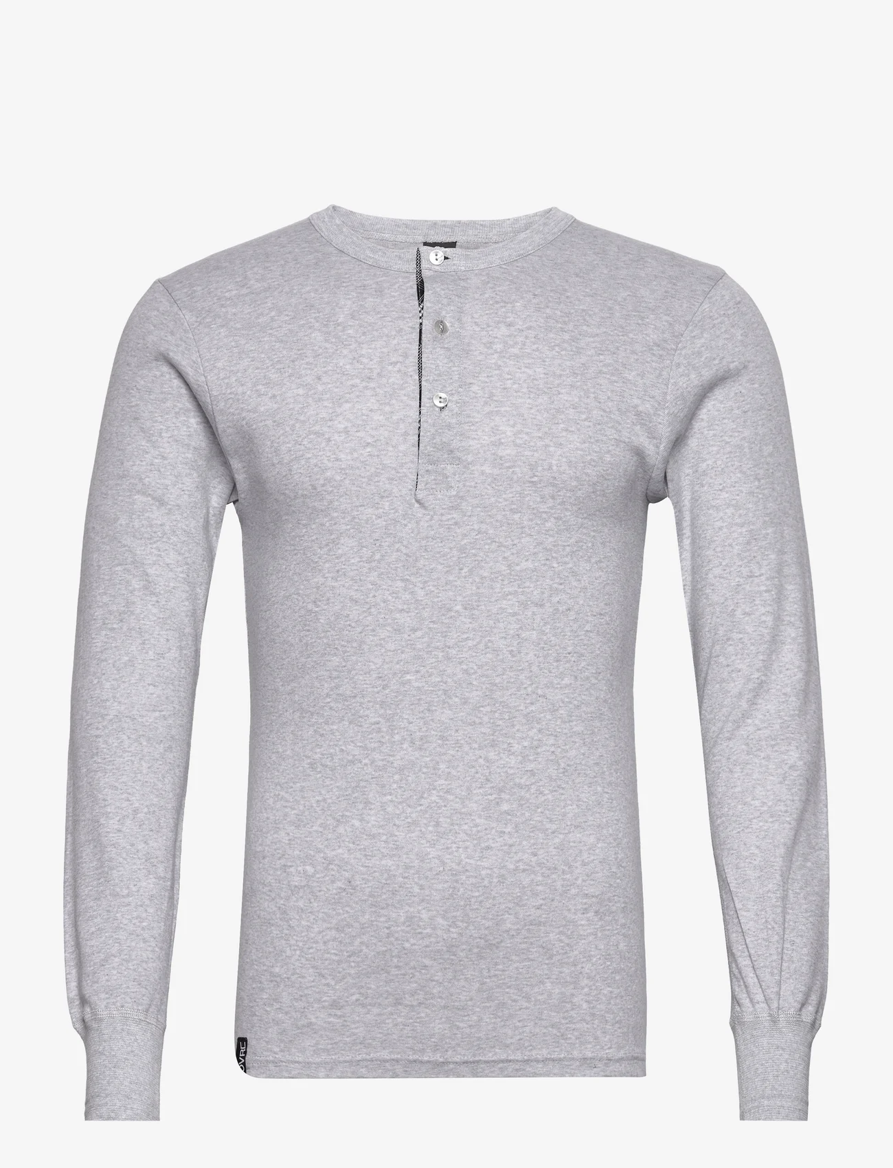 Dovre - Dovre T-Shirt 1/1 ærme/stolpe - pysjamasoverdeler - grey melan - 0