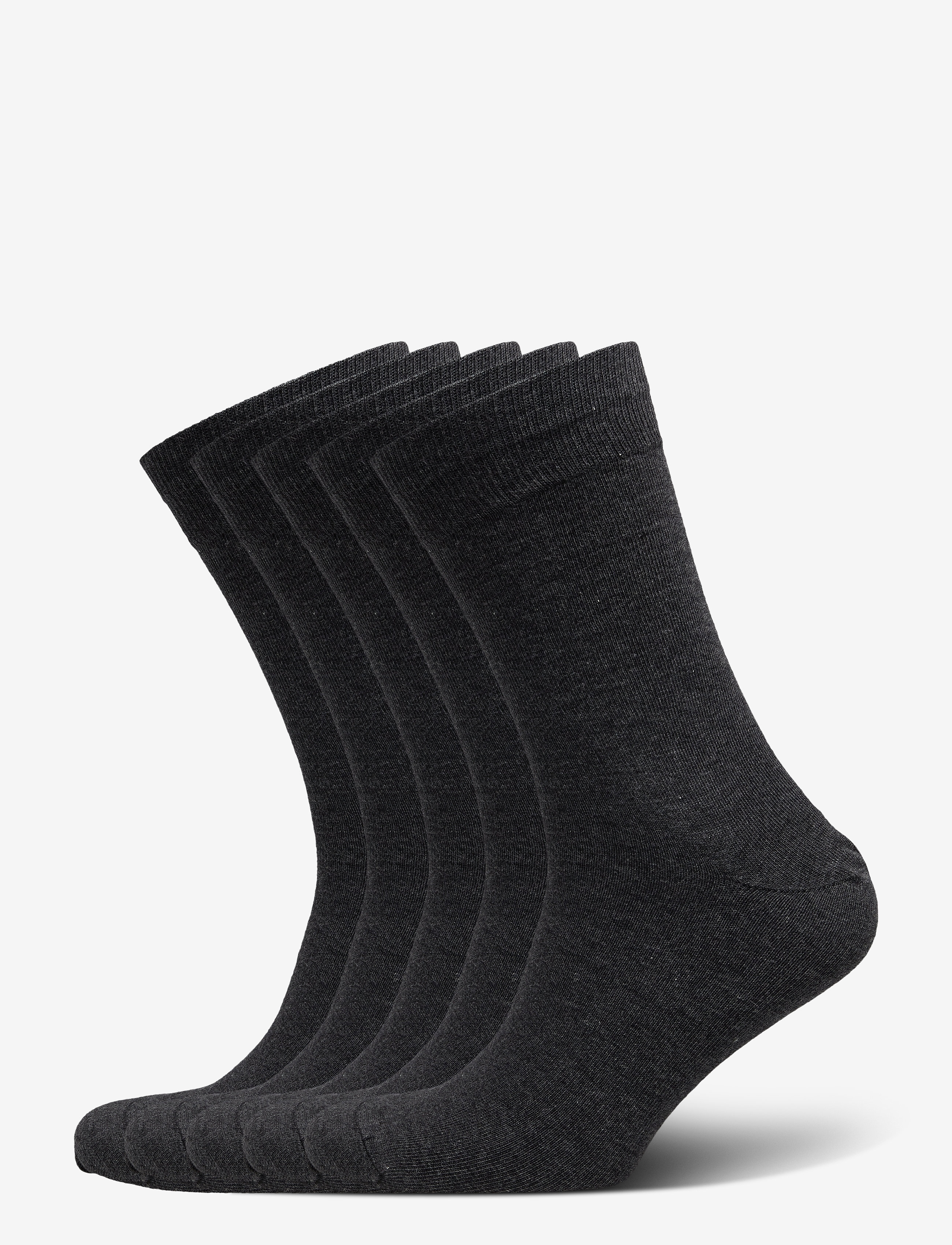 Dovre Dovre sock cotton 5-pack - Dovre - DARKGREY MEL / black
