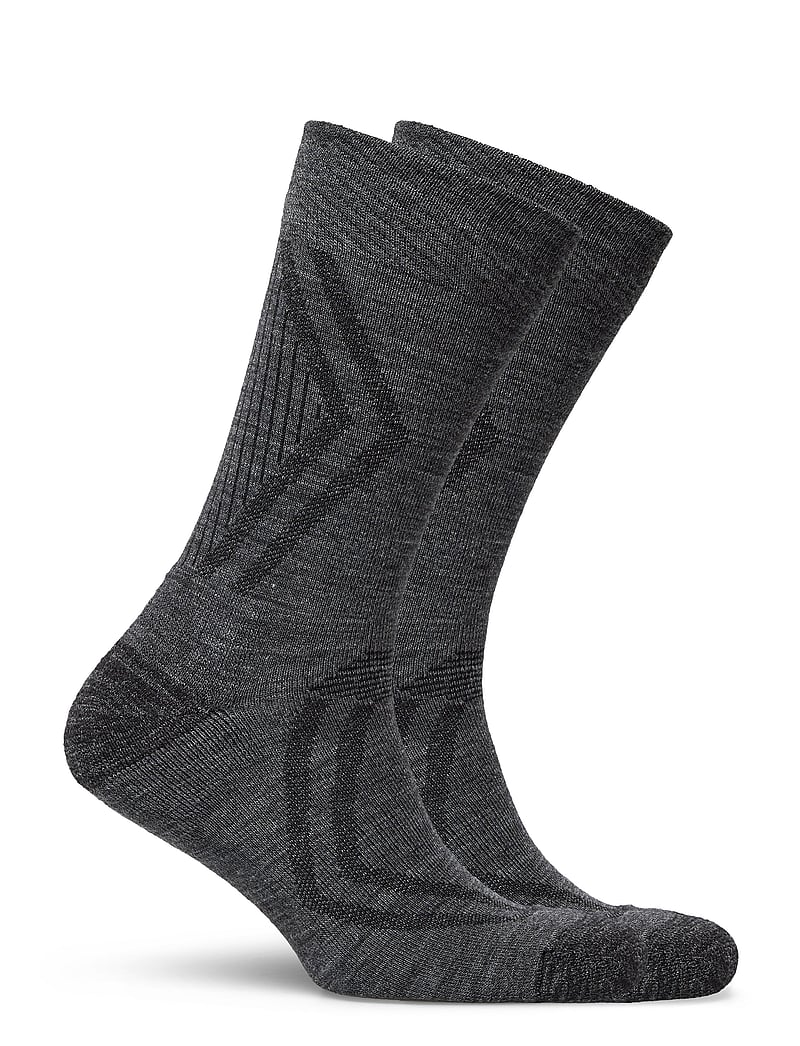 Dovre - Dovre terrysocks org wool 2-pa - vanliga strumpor - darkgrey mel - 1