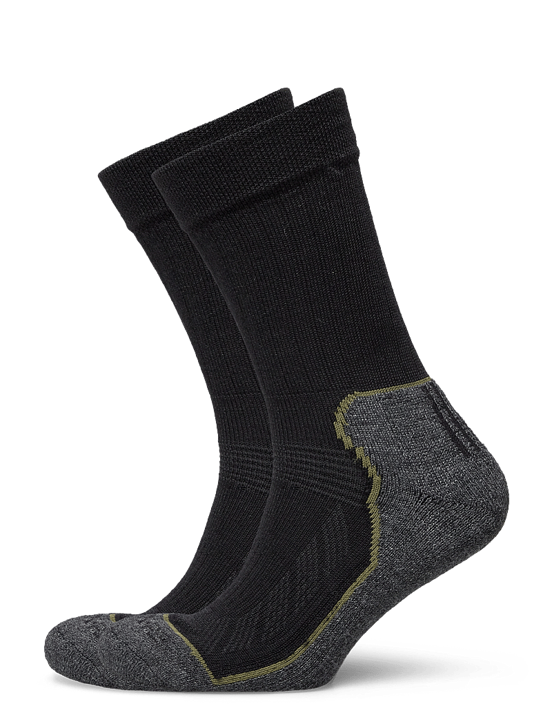 Dovre - Dovre terrysocks org wool 2-pa - klassikalised sokid - svart - 0