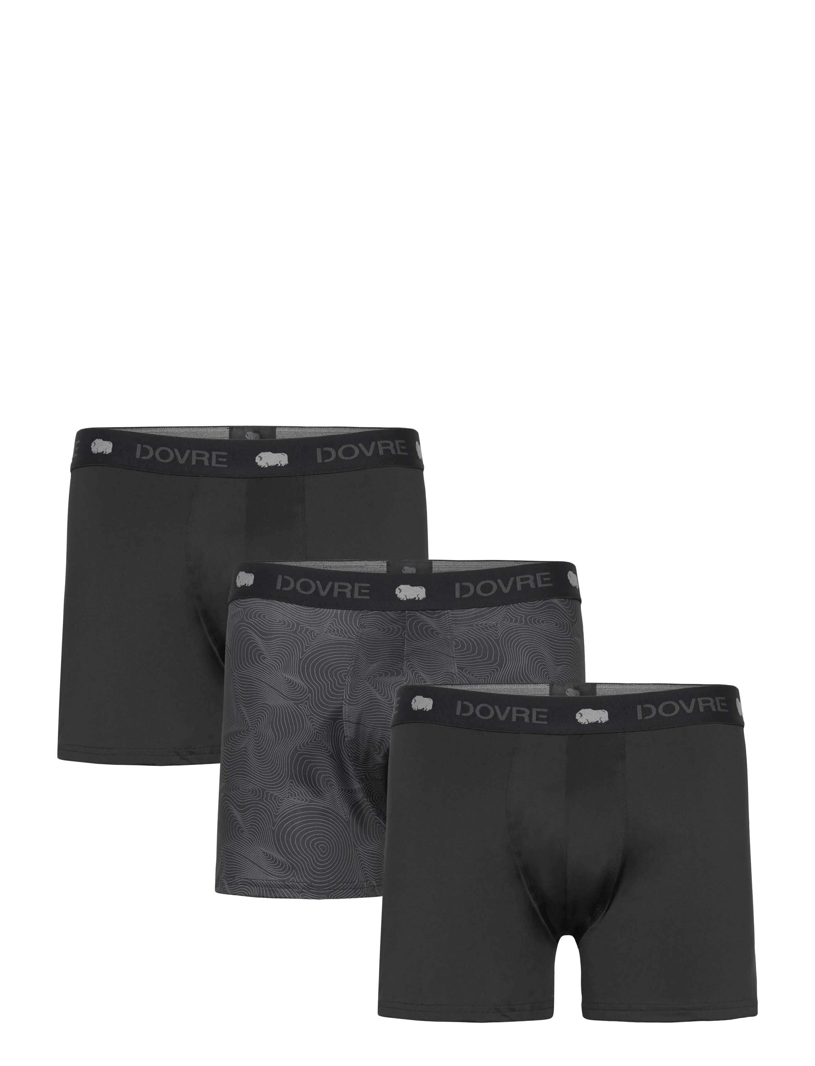 Dovre DOVRE 3pack recycled PES - Für ihn - SVART / black