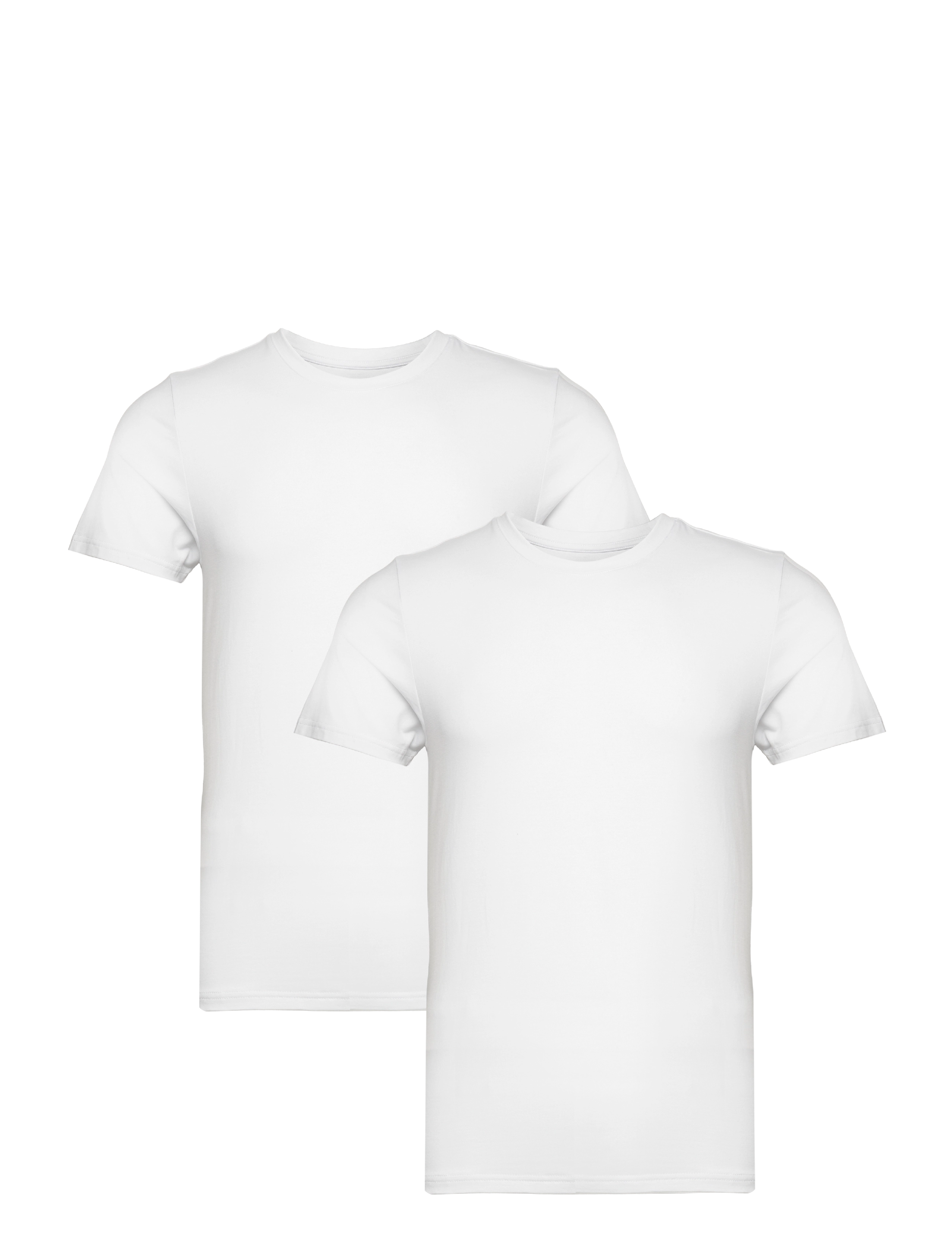 Dovre Dovre T-Shirt 2-Pack, L, White, T-Shirts > Kortærmede, Herre